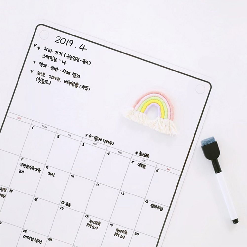 Whiteboard Monthly Planner Refrigerator Magnetic Message Board Memo Boards view 6