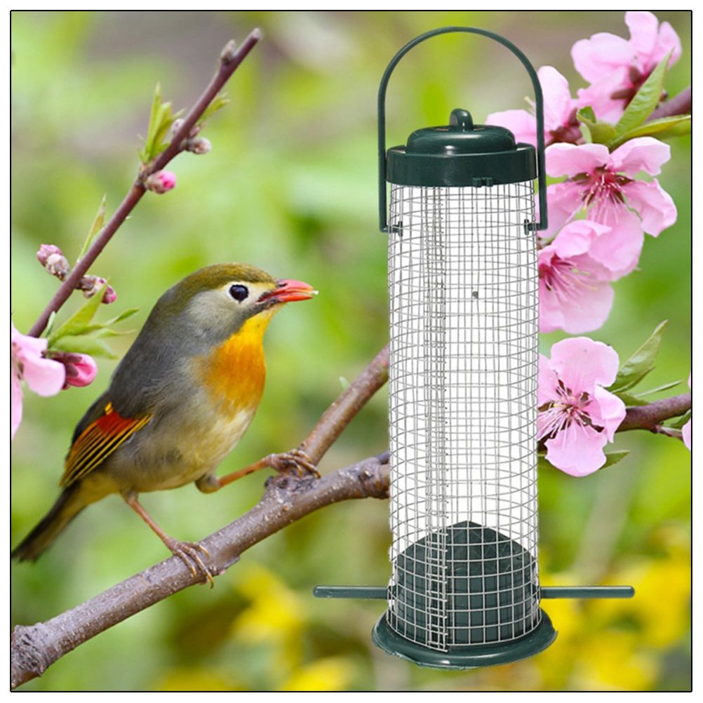 Plastic Bird Feeder Wire Grids Bird Wild Outdoor Garden Hanging Feeder view 7