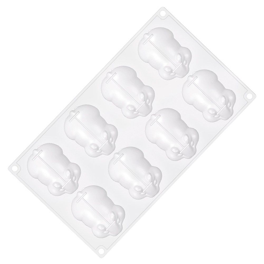 8 Cavity Rat Mold Silicone Mouse Mold Cute Baking Mold for Cake Jelly Chocolate view 3