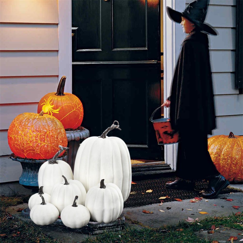 7PCS Simulation Pumpkin Model Artificial Pumpkin Decoration Home Table Decor view 5