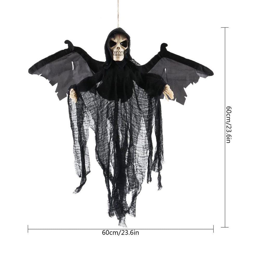 Hanging Bat Ghost Mixed Voice Control Lightening Eyes Screaming Moving Trick view 2