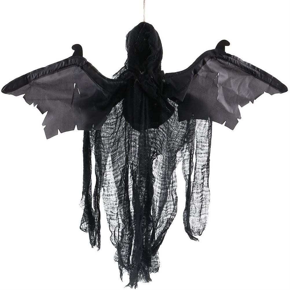 Hanging Bat Ghost Mixed Voice Control Lightening Eyes Screaming Moving Trick view 5