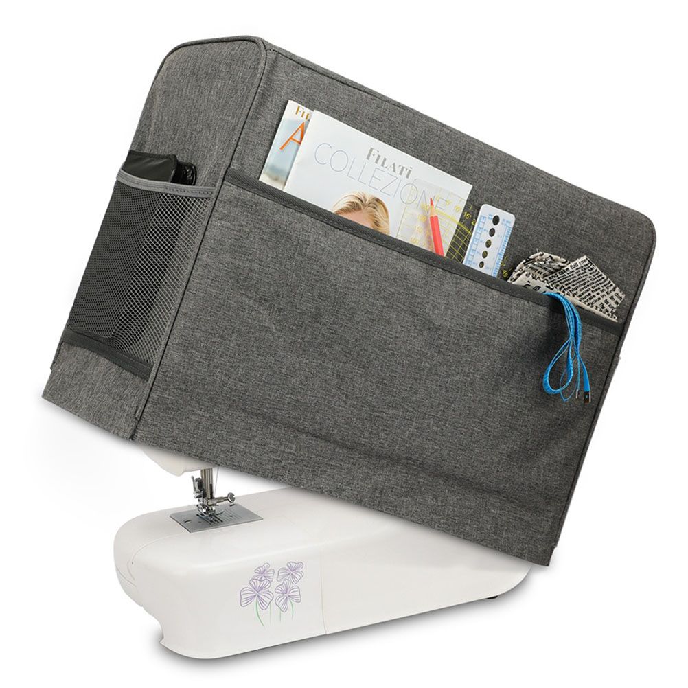 Waterproof Sewing Machine Dust Cover Sewing Equipment Cover Shell with Pockets