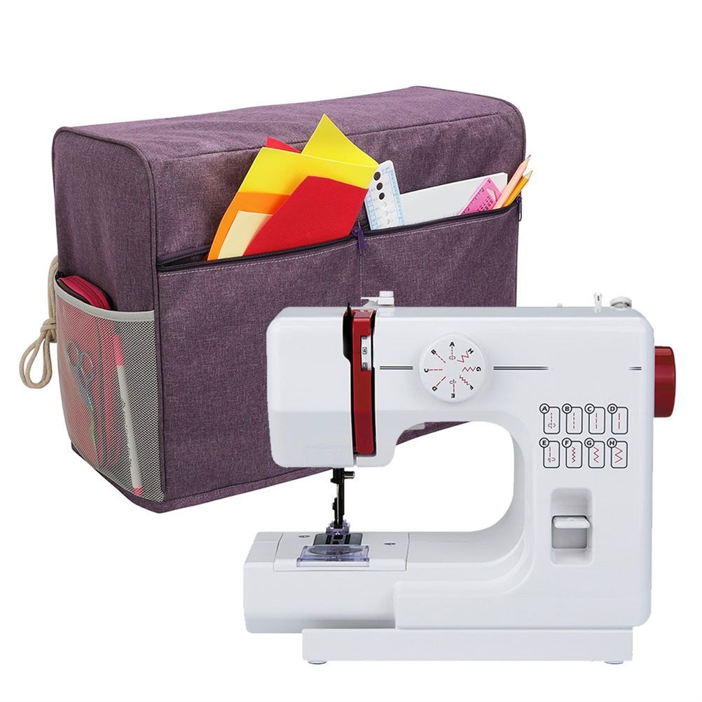 Waterproof Sewing Machine Dust Cover Sewing Equipment Cover Shell with Pockets view 14
