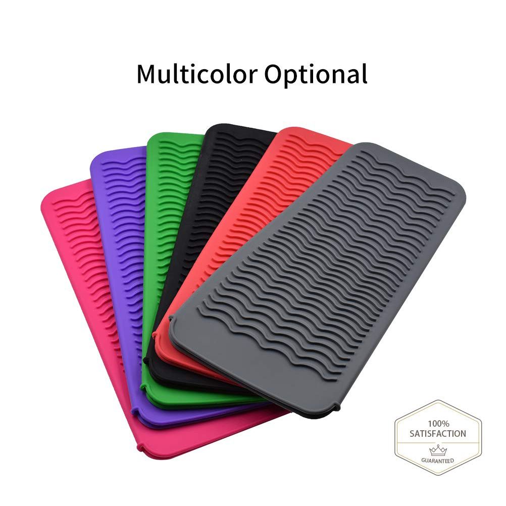 Silicone Heat Resistant Travel Mat Pouch for Curling Iron Hair Straightener view 6