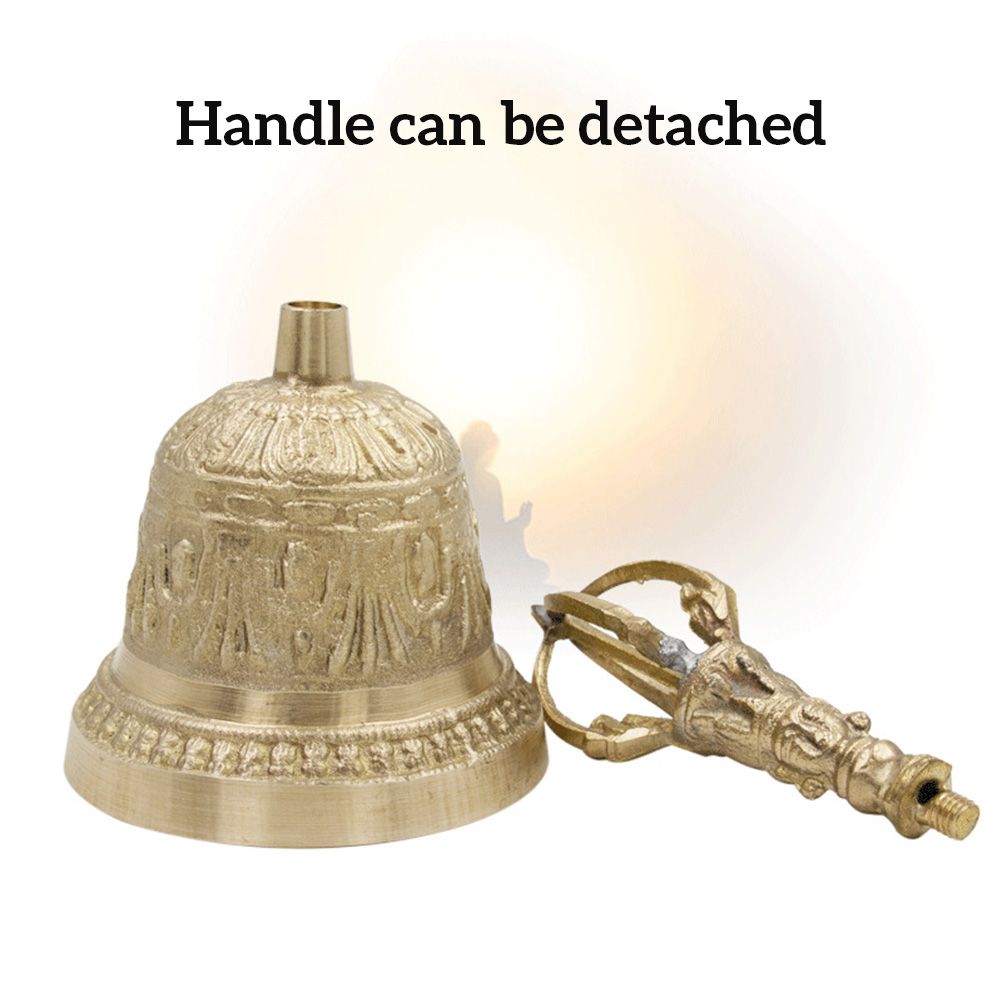 Handmade Hand Bell Tea Meditation Alarm Prayer Tibetan Buddhist Bell view 3