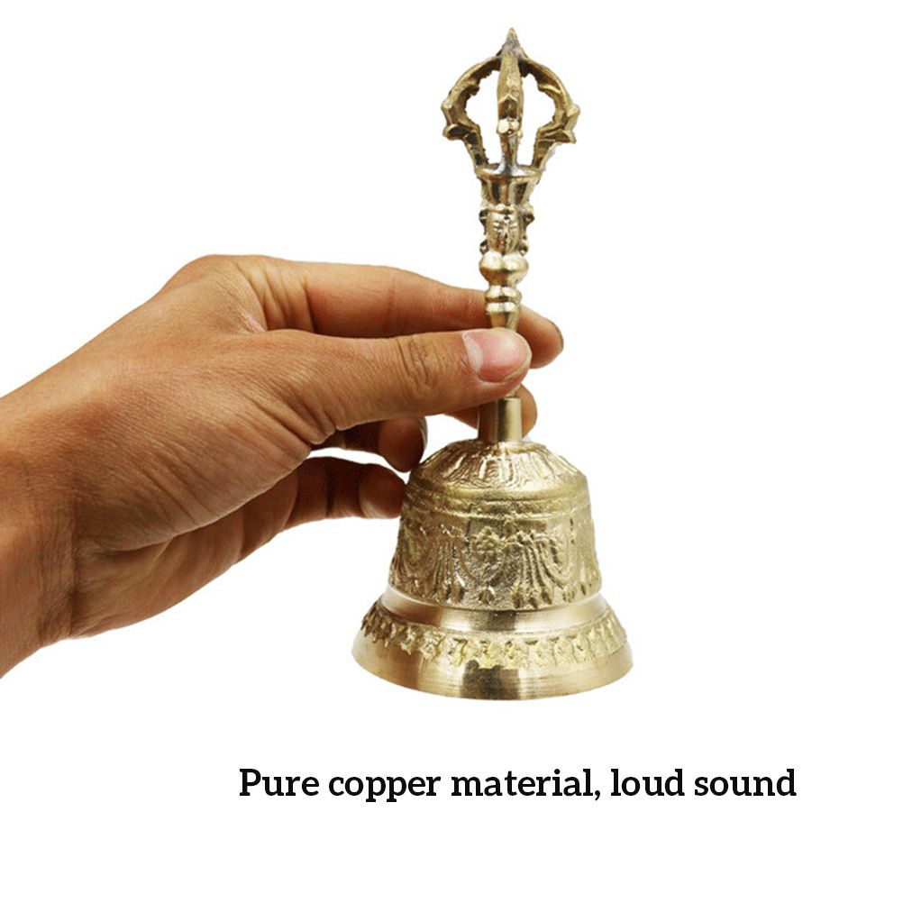 Handmade Hand Bell Tea Meditation Alarm Prayer Tibetan Buddhist Bell view 5