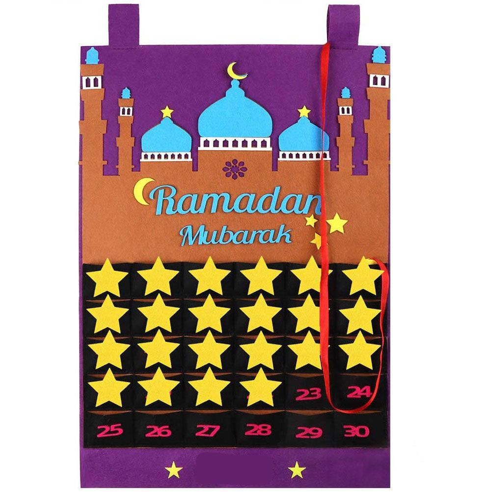 Eid Mubarak Countdown Calendar Felt Eid Mubarak Advent Calendar Ramadan Party