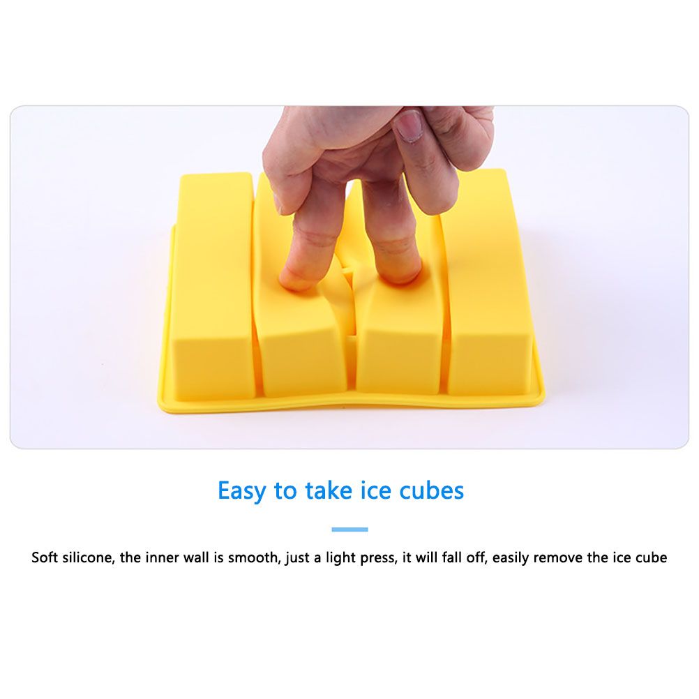 Rectangular Ice Mould Silicone Ice Cube Trays Kitchen Ice Cube Mold view 4