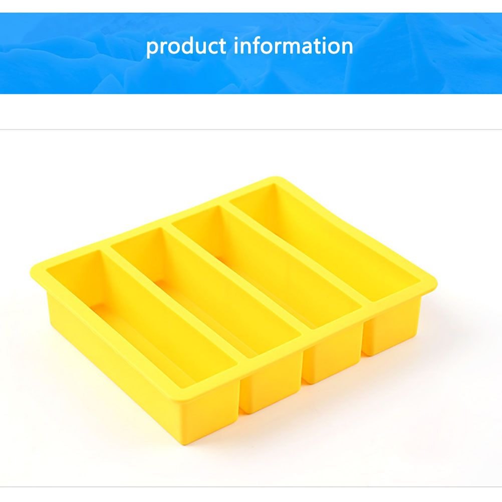 Rectangular Ice Mould Silicone Ice Cube Trays Kitchen Ice Cube Mold view 11