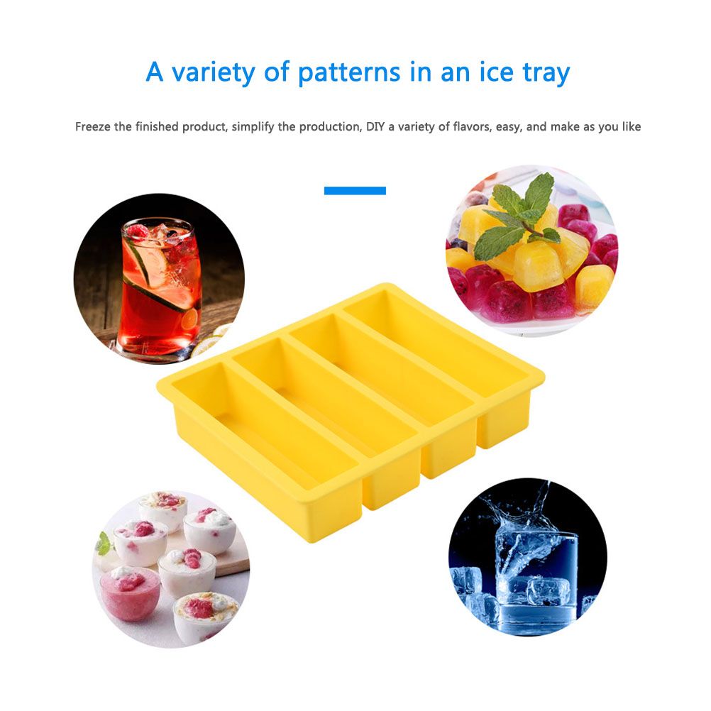 Rectangular Ice Mould Silicone Ice Cube Trays Kitchen Ice Cube Mold view 12