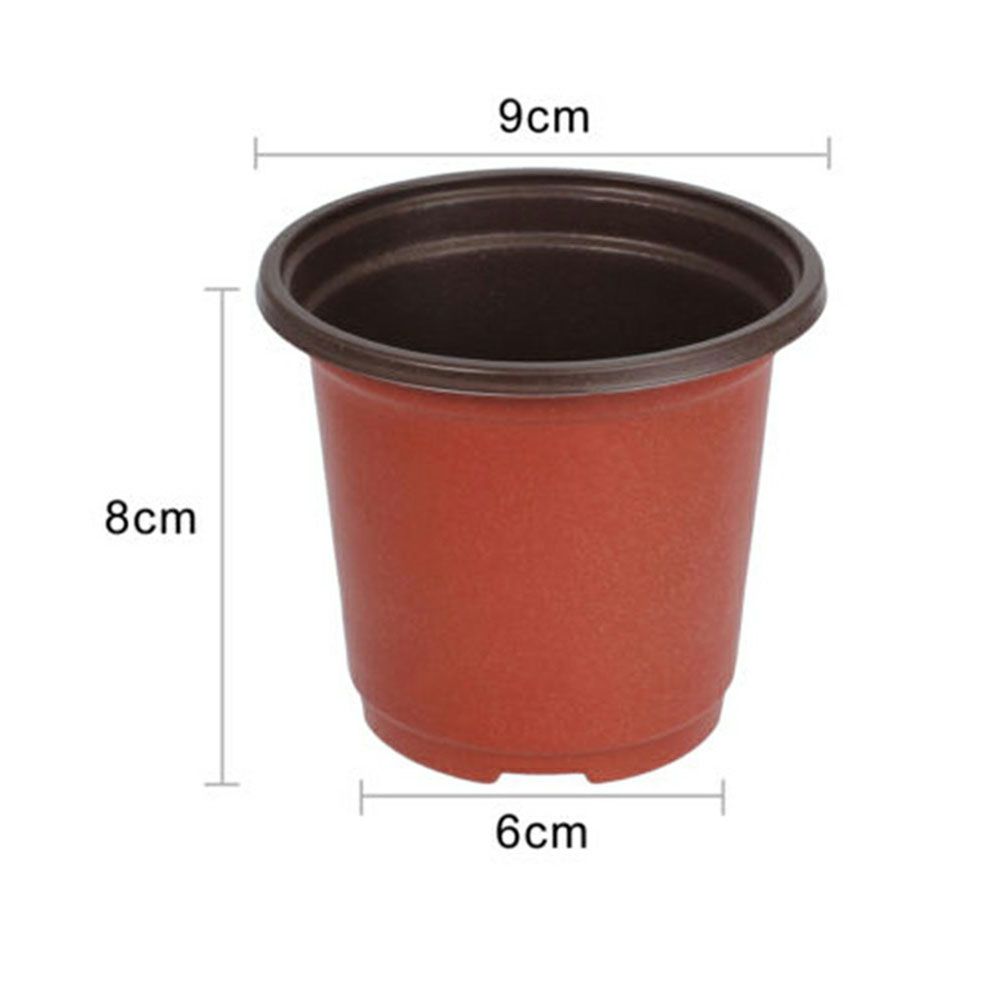 100PCS Plant Flower Pots Plastic Flower Pots Outdoor Living Garden Nursery view 3