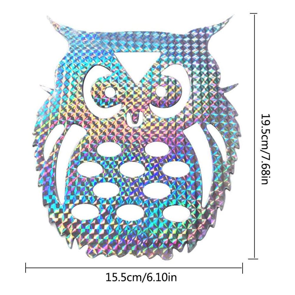10pcs Anti Collision Alert Stickers Bird Repellent Film Bird Reflective Window view 3