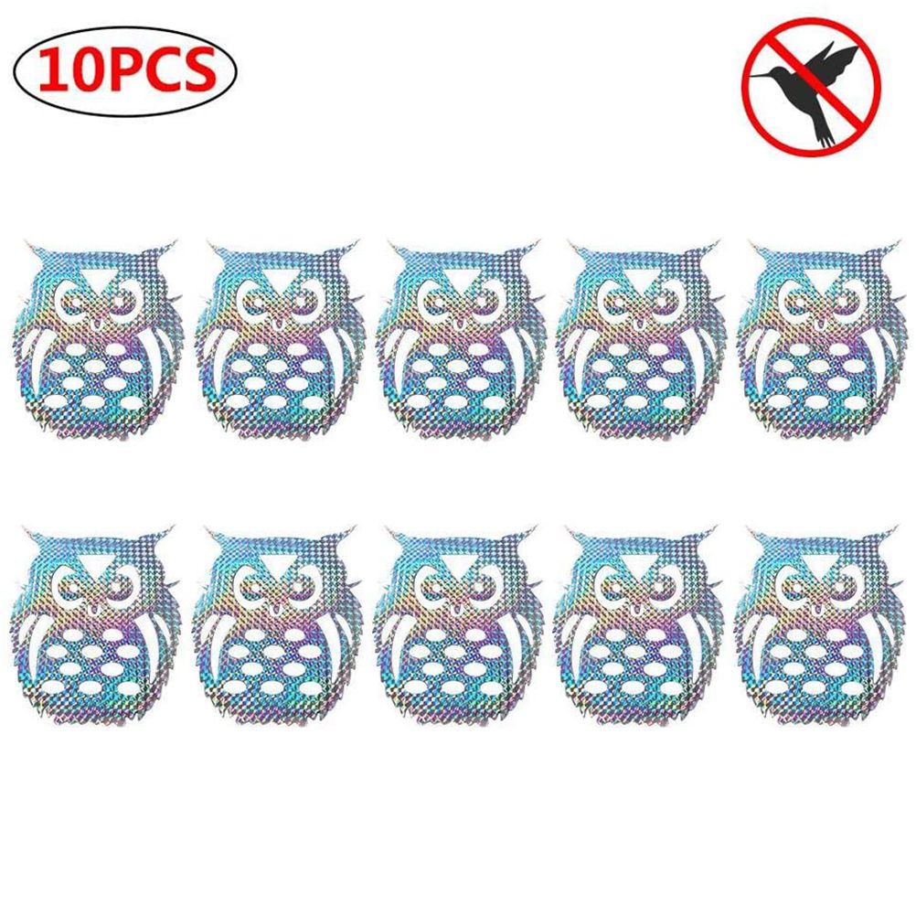 10pcs Anti Collision Alert Stickers Bird Repellent Film Bird Reflective Window view 9