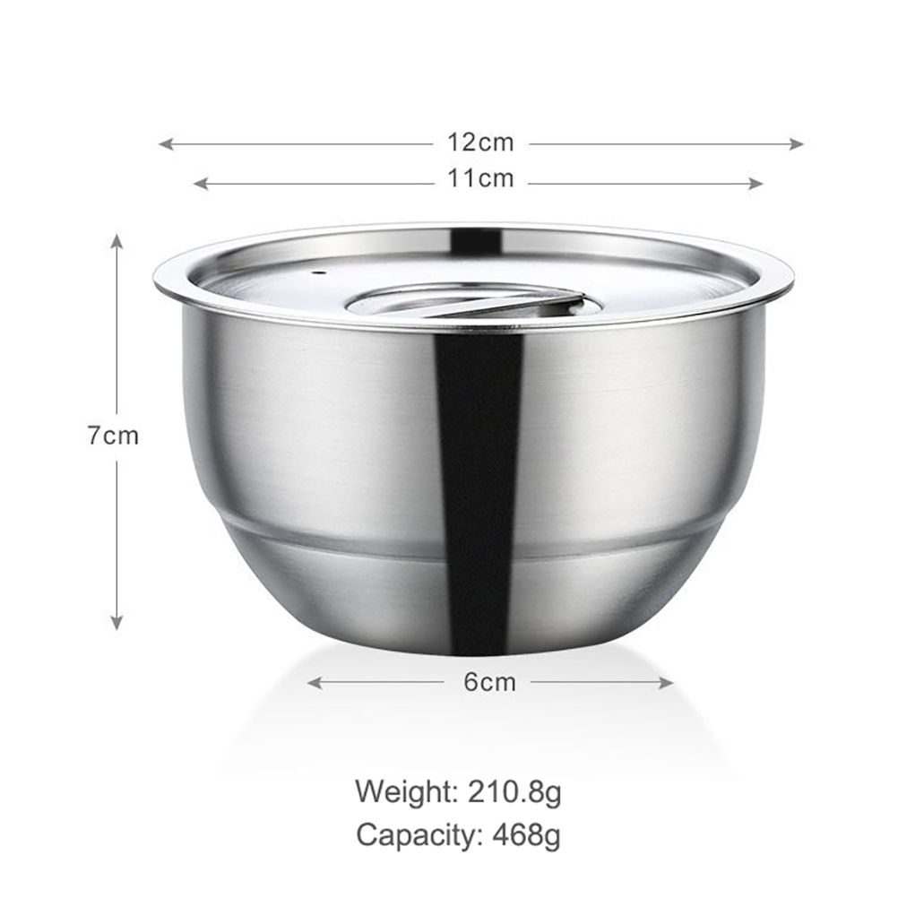 Stainless Steel Steaming Egg Bowls With Lid Anti Scald Food Mixing Bowl DIY view 3