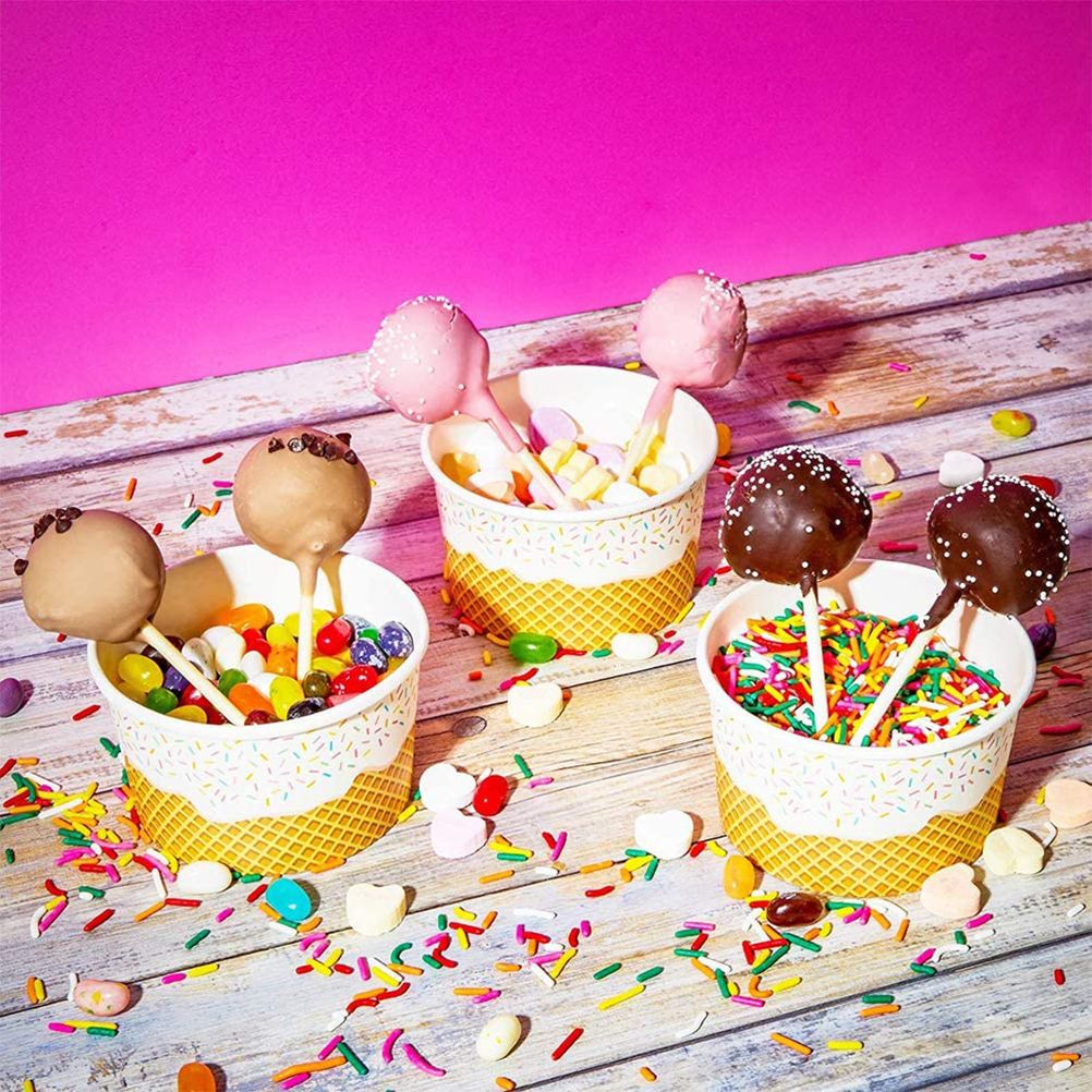 100pcs Cake Sticks Plastic Chocolate Stick Cake Decorating view 4