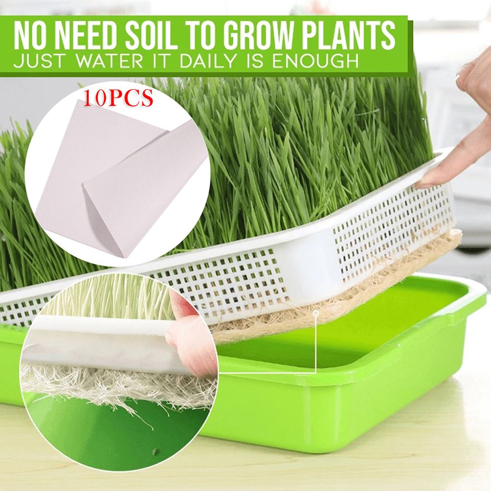 Double Layer Seedling Tray Hydroponic Nursery Tray Garden Seedling Pots — image 1