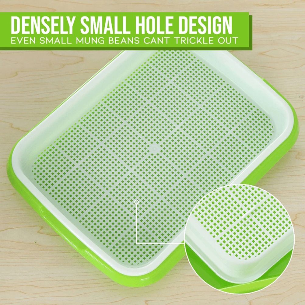 Double Layer Seedling Tray Hydroponic Nursery Tray Garden Seedling Pots view 12
