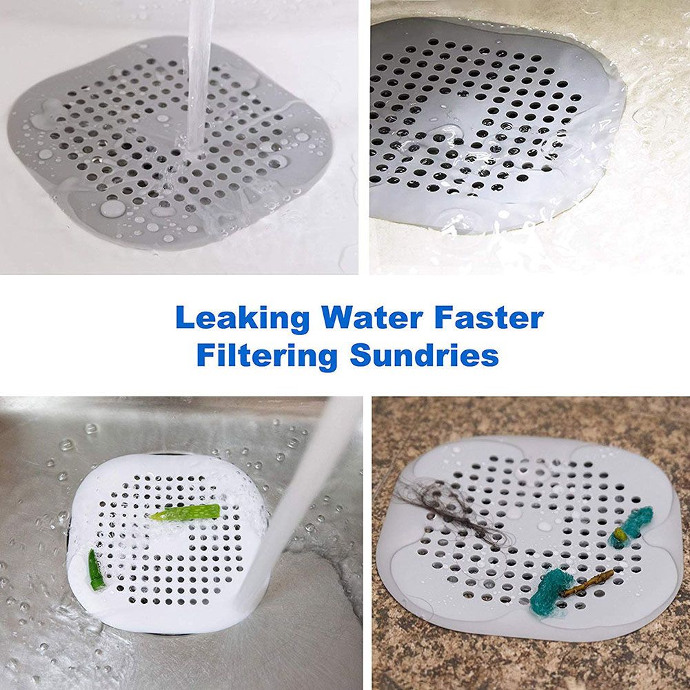 2Pcs Shower Drain Covers Bathtub Drain Hair Catcher Stoppers with Suction Cup view 6