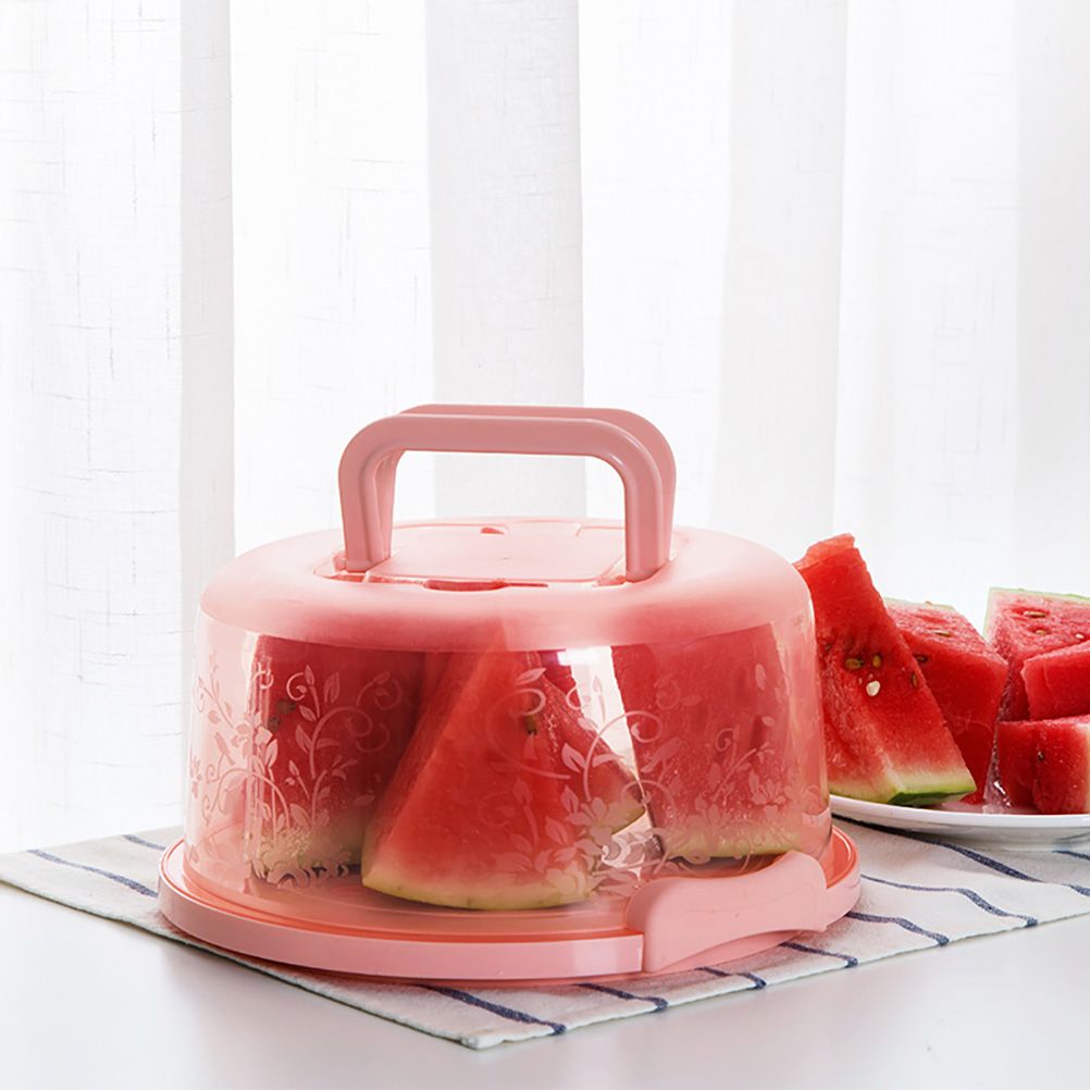 Portable Cupcake Carrier Food Preservation Boxwith Handle Transparent Cake Box view 7