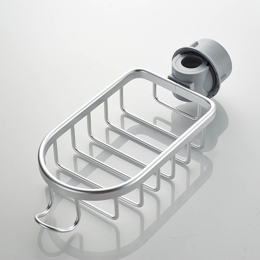 Kitchen Faucet Sponge Holder Stainless Steel Kitchen Sink Caddy Basket view 3