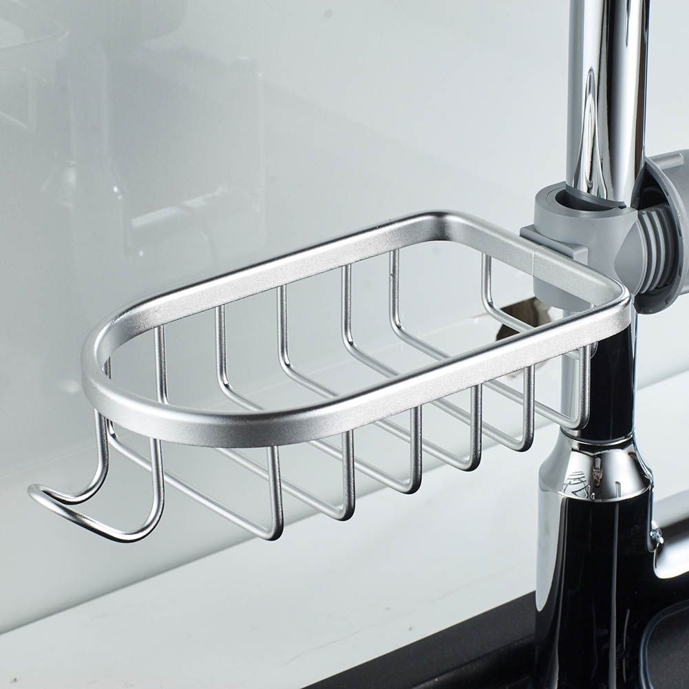 Kitchen Faucet Sponge Holder Stainless Steel Kitchen Sink Caddy Basket view 10