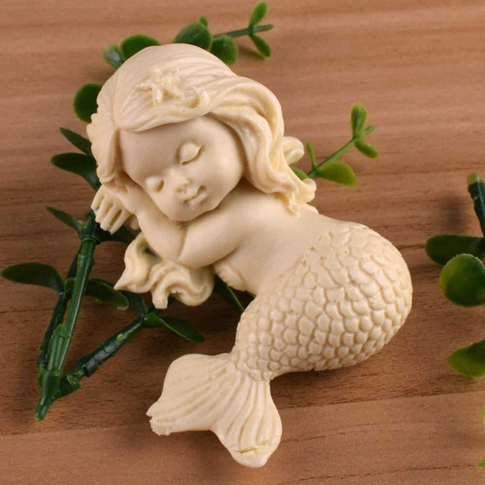 Mermaid Silicone Mold Simulation Mermaid Cake Mold Non Stick Mold view 5