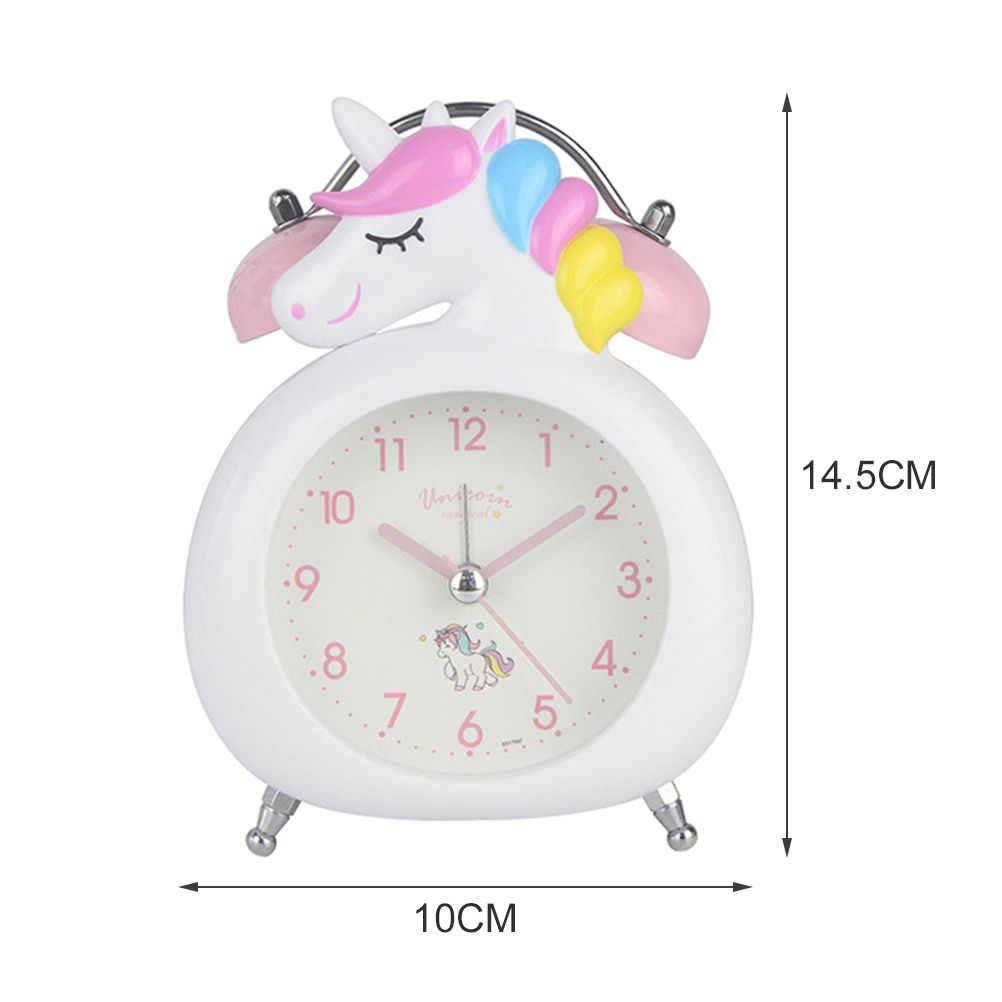 Cute Cartoon Alarm Clock Kids Students Bell Alarm Clock Child Desk Table Clock view 2