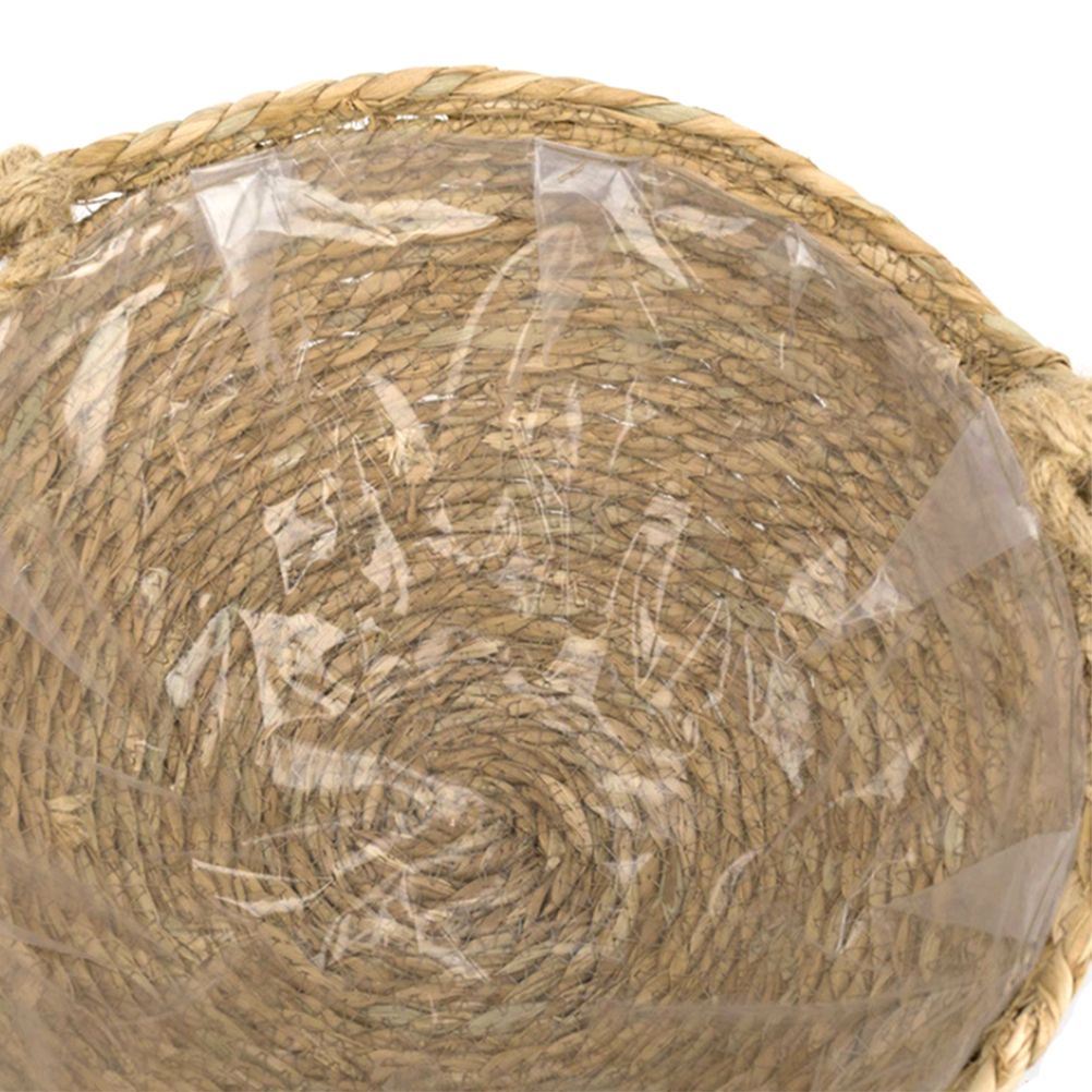 Natural Hanging Seagrass Plant Baskets Dural Layer Flower Planting Basket view 4