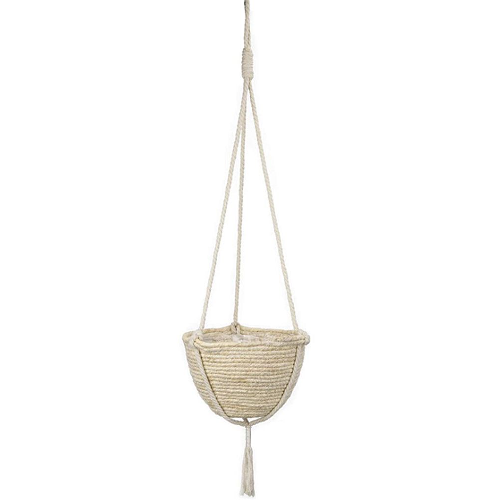 Natural Hanging Seagrass Plant Baskets Dural Layer Flower Planting Basket view 2