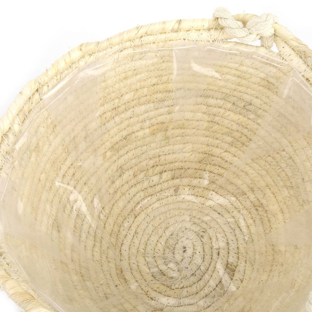 Natural Hanging Seagrass Plant Baskets Dural Layer Flower Planting Basket view 5