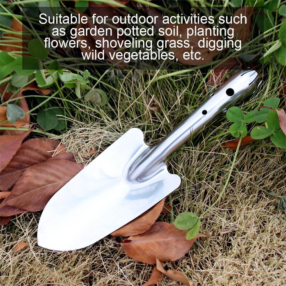 Stainless Steel Garden Trowel Potting Soil Scoop Hand Shovel Tool Soil Diggers view 4