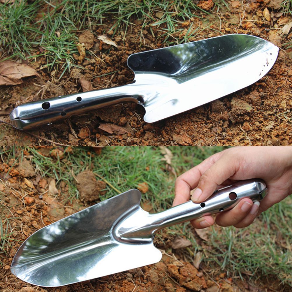 Stainless Steel Garden Trowel Potting Soil Scoop Hand Shovel Tool Soil Diggers view 5