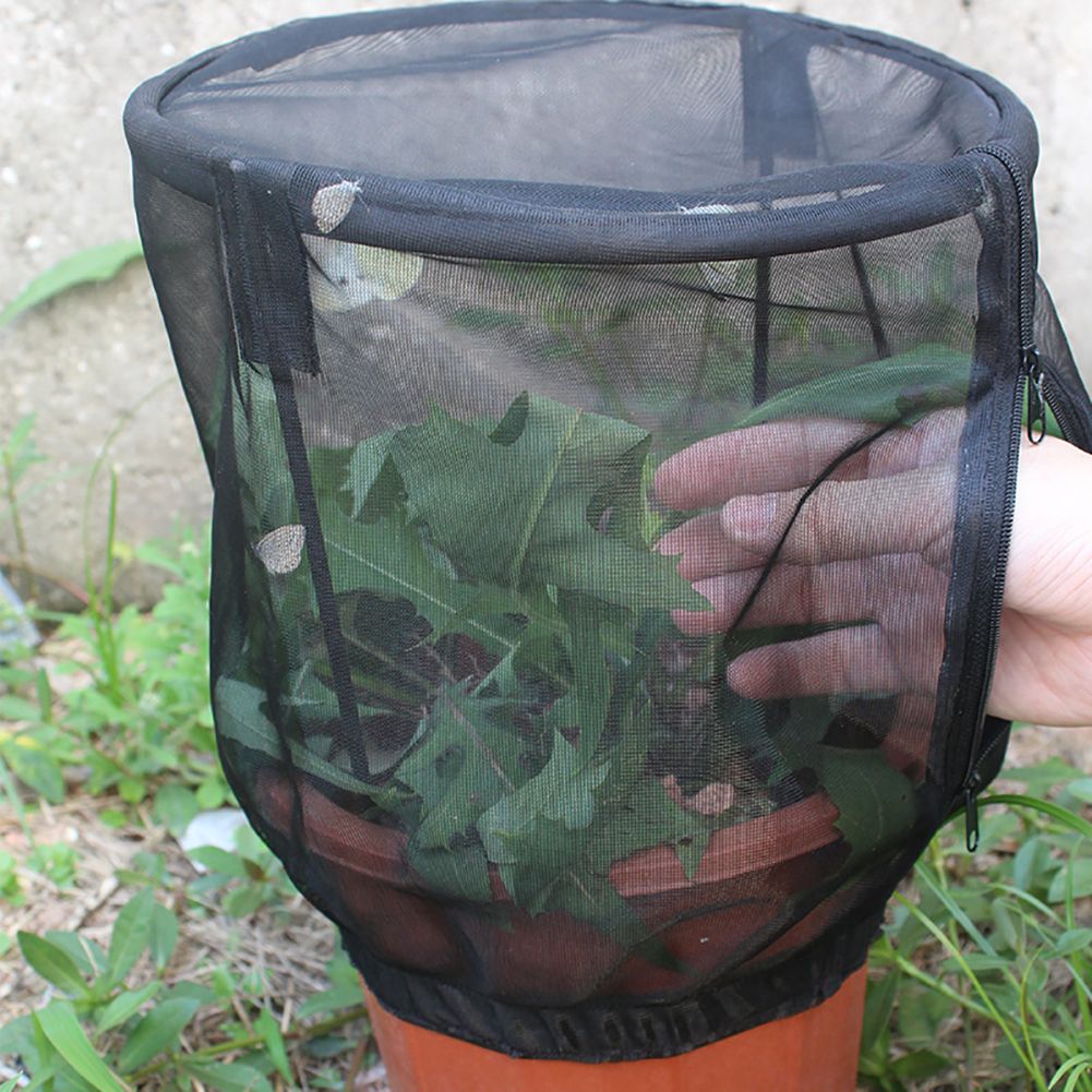 Plant Net Cover Protective Zipper Mesh Net Bag Garden Plant Cover Fruit view 11