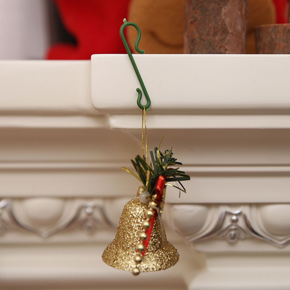 100Pcs Reusable Plastic Christmas Ornament Hooks Mini Hooks S Shaped Hangers view 4