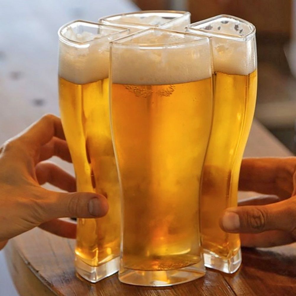 4 in 1 Acrylic Beer Mug 4PCS Beer Mug Party Holiday Birthday Supplies Drink view 3