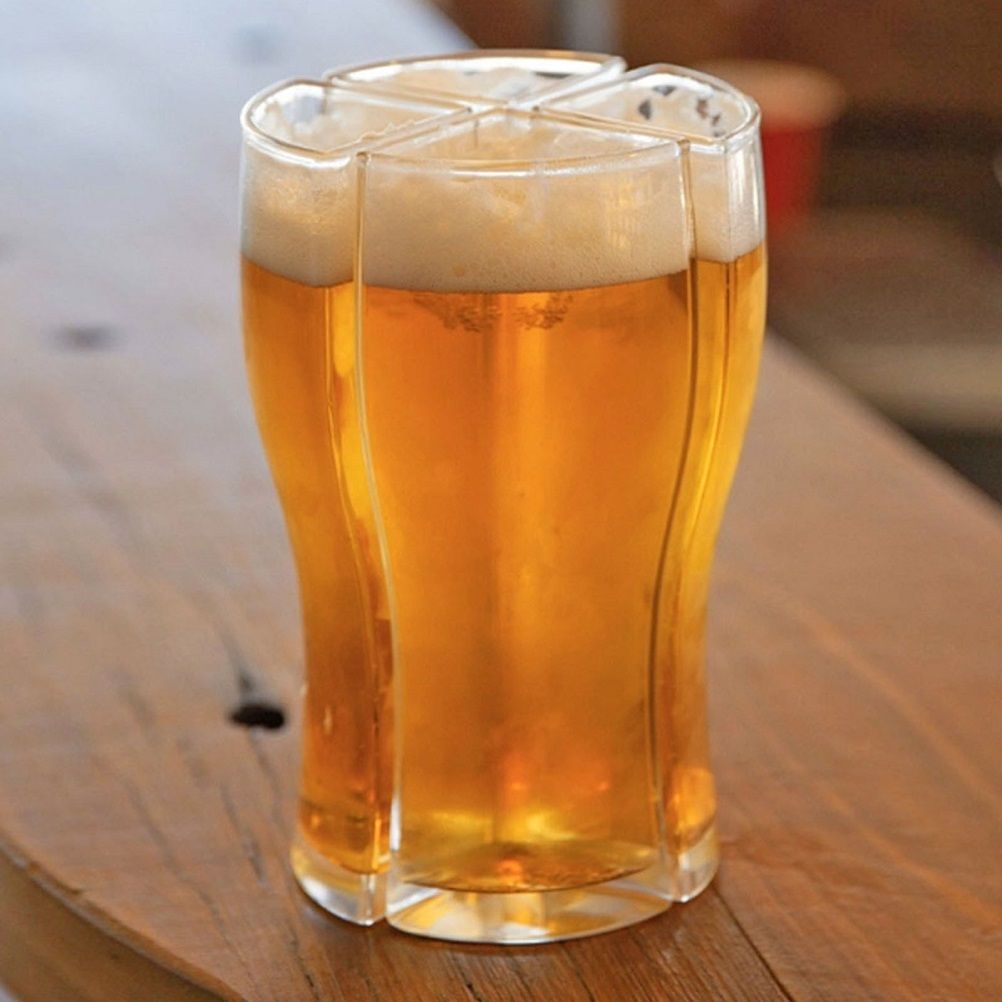 4 in 1 Acrylic Beer Mug 4PCS Beer Mug Party Holiday Birthday Supplies Drink view 5