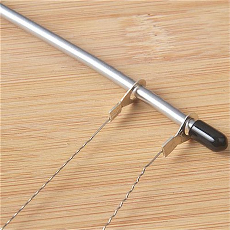 1PC Stainless Steel Adjustable Wire Cake Cutter Grater Leveler DIY Cake Baking view 11