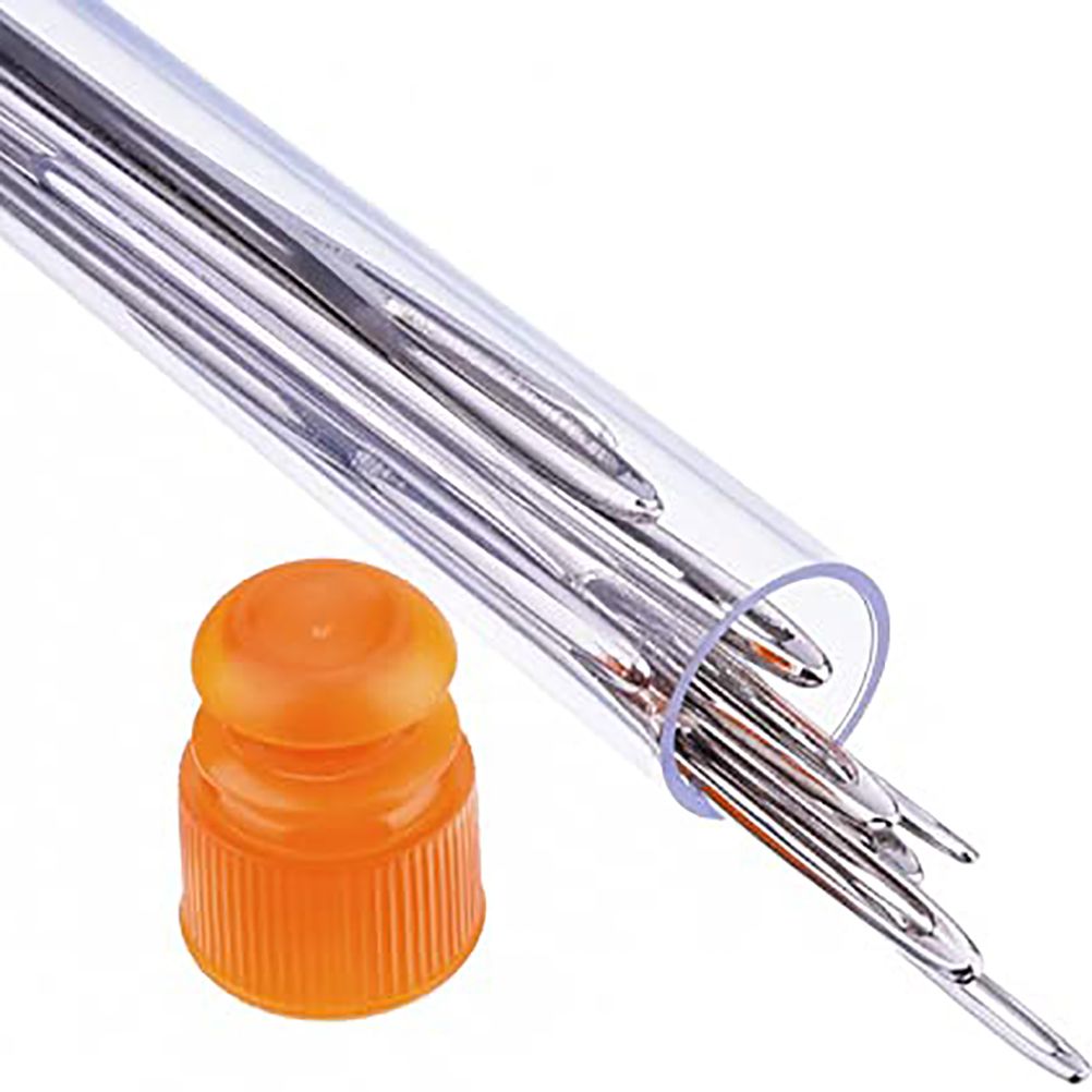 Large Eye Blunt Needles Steel Yarn Knitting Sewing Needles for Leather view 5