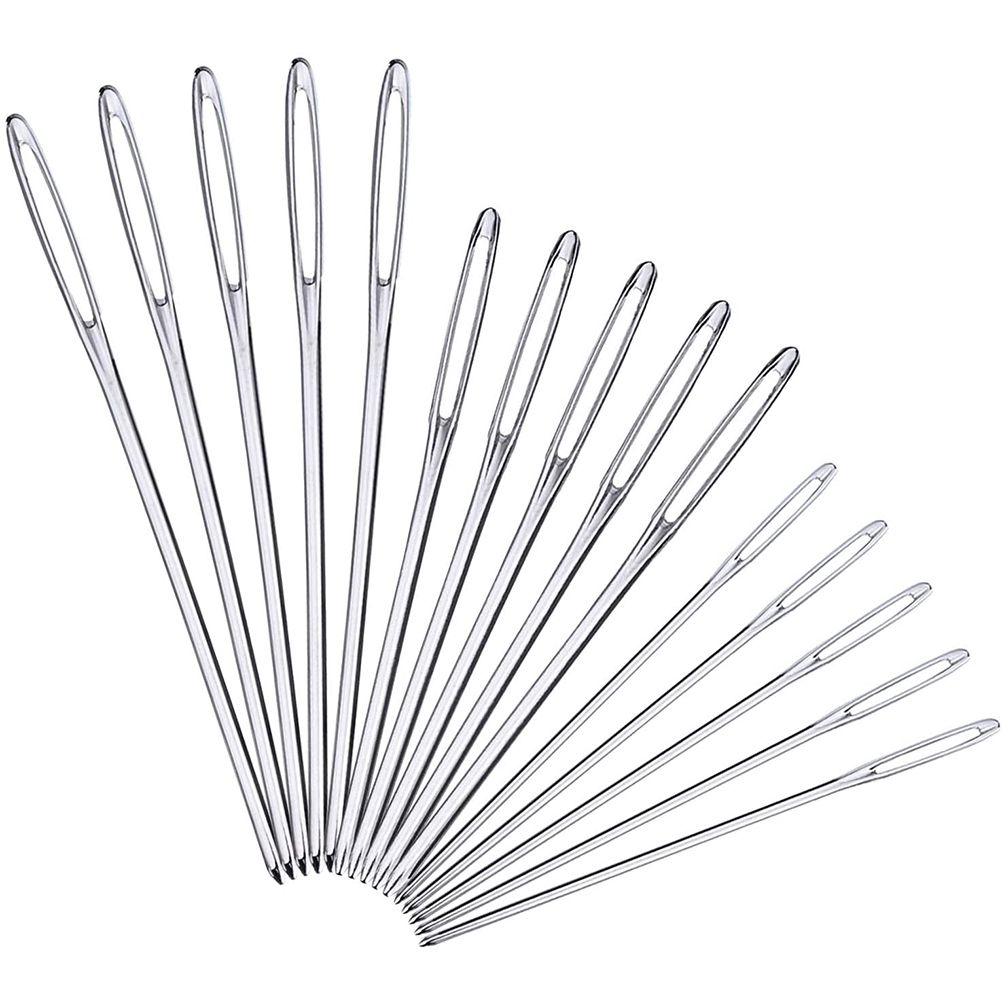Large Eye Blunt Needles Steel Yarn Knitting Sewing Needles for Leather view 6