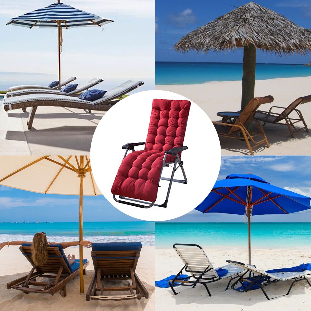 Patio Chaise Lounge Cushions Sun Lounger Cushions Pad Lounge Chair Cushion for view 6