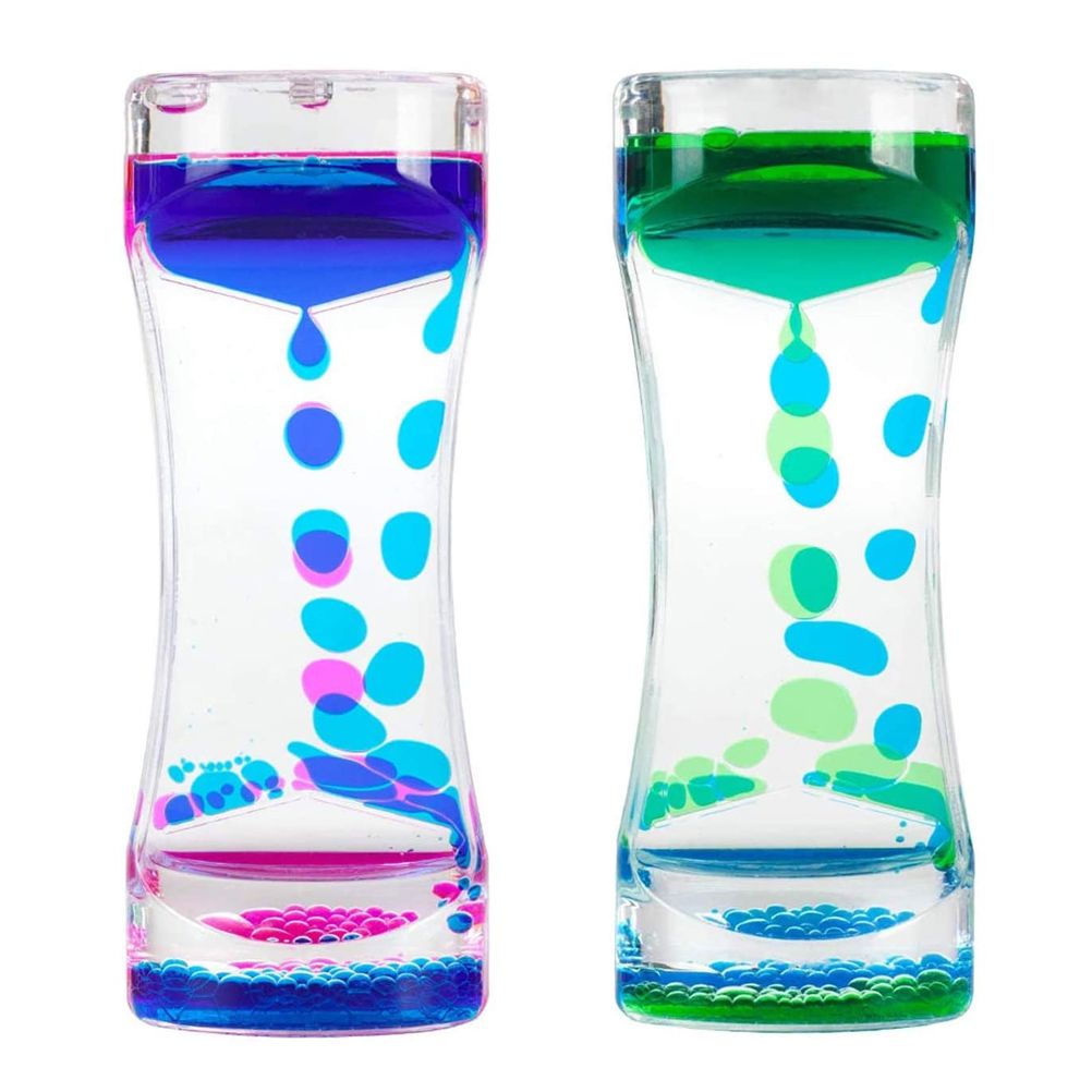 Colorful Liquid Timer Anxiety Relief Toys Liquid Motion Timer Bubble Timer Oil