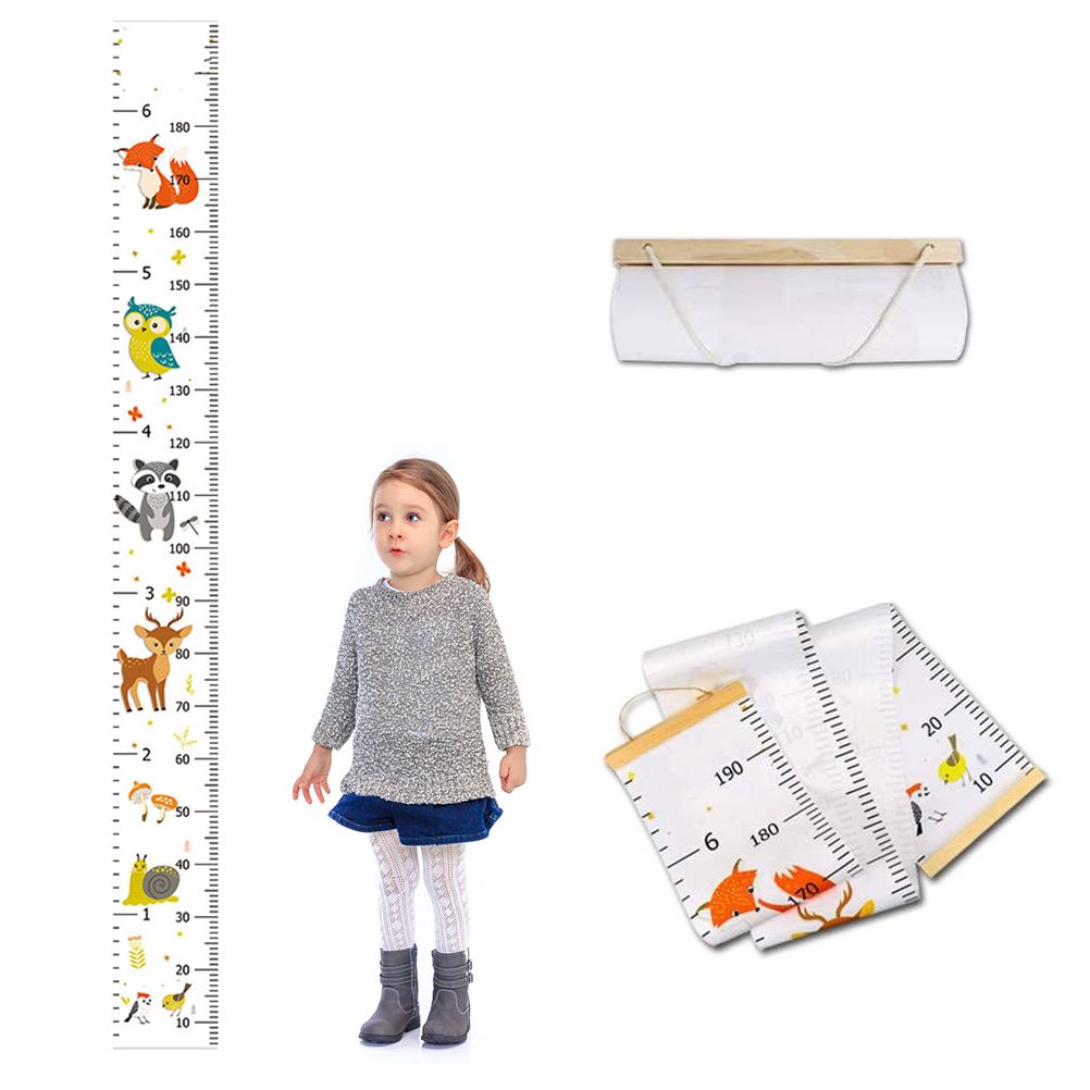 Baby Growth Height Chart Wall Ruler Stickers Decals for Kids Boys Wall Ruler