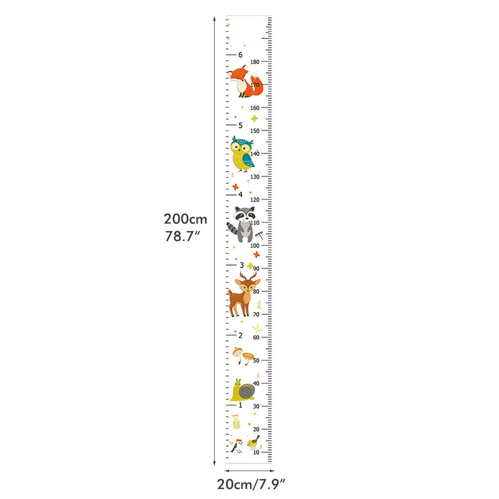 Baby Growth Height Chart Wall Ruler Stickers Decals for Kids Boys Wall Ruler view 2