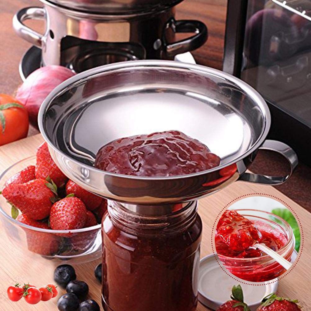 Stainless Steel Wide Mouth Canning Funnel Kitchen Cooking Tools Gadgets Funnel view 4