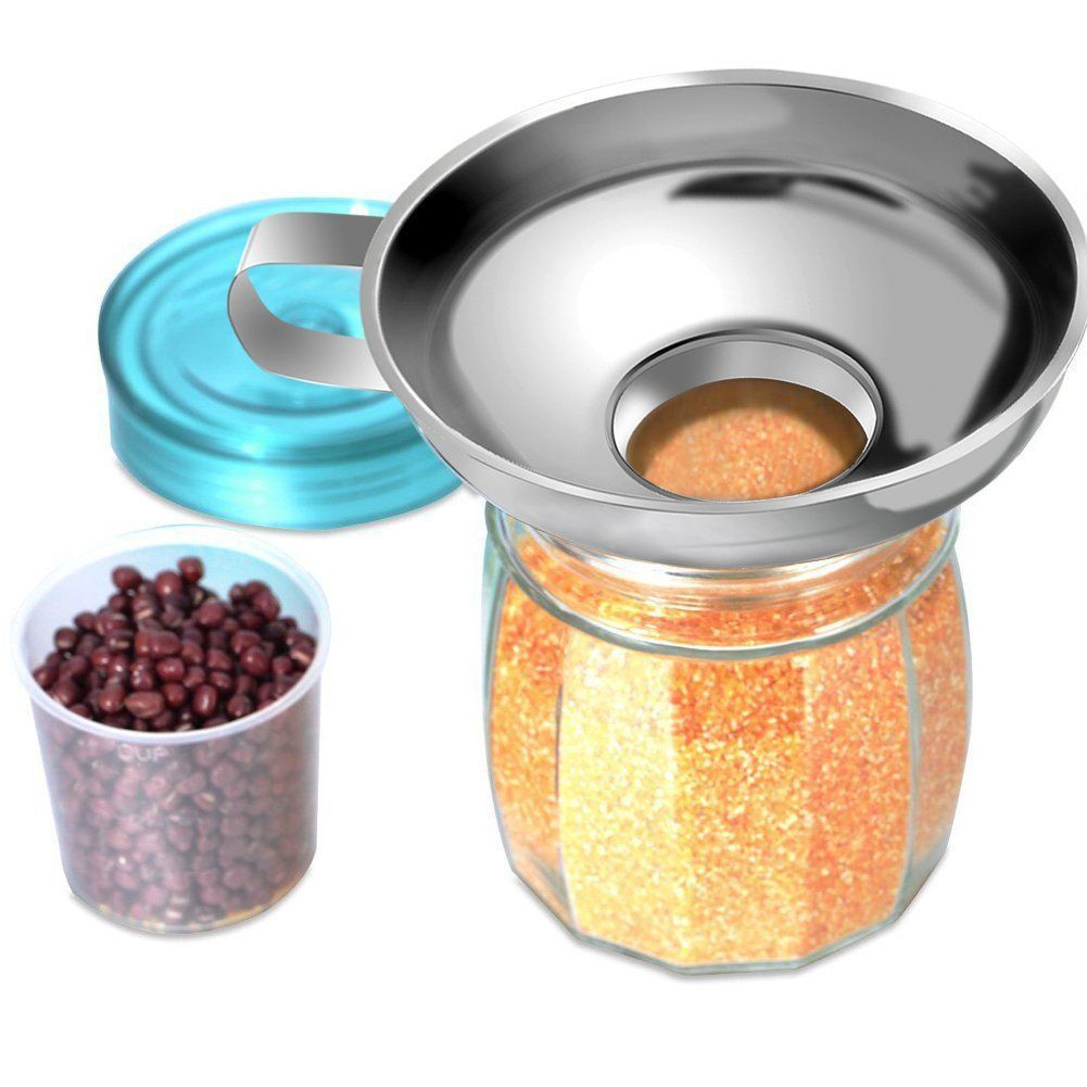 Stainless Steel Wide Mouth Canning Funnel Kitchen Cooking Tools Gadgets Funnel view 5