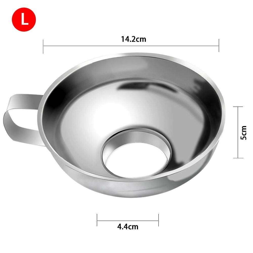 Stainless Steel Wide Mouth Canning Funnel Kitchen Cooking Tools Gadgets Funnel view 3
