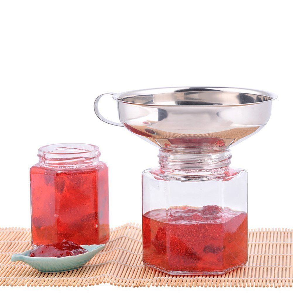 Stainless Steel Wide Mouth Canning Funnel Kitchen Cooking Tools Gadgets Funnel view 5