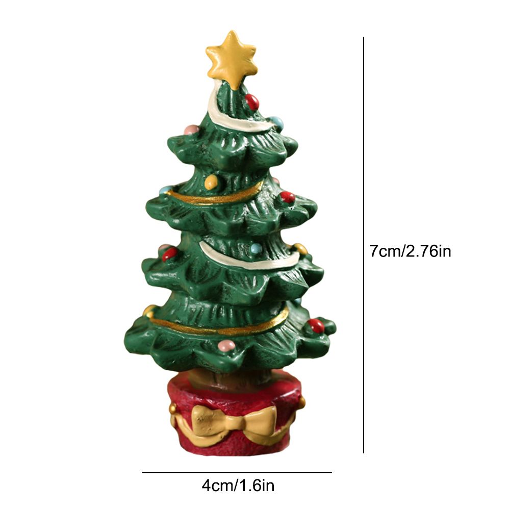 Fish Tank Aquarium Ornament Resin Christmas Tree Gift Box Ornament Christmas view 2