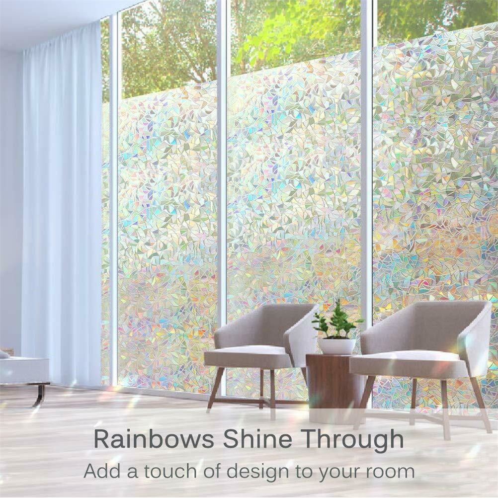 3D Static Decorative Window Glass Film Static Cling Window Foil Anti UV view 6